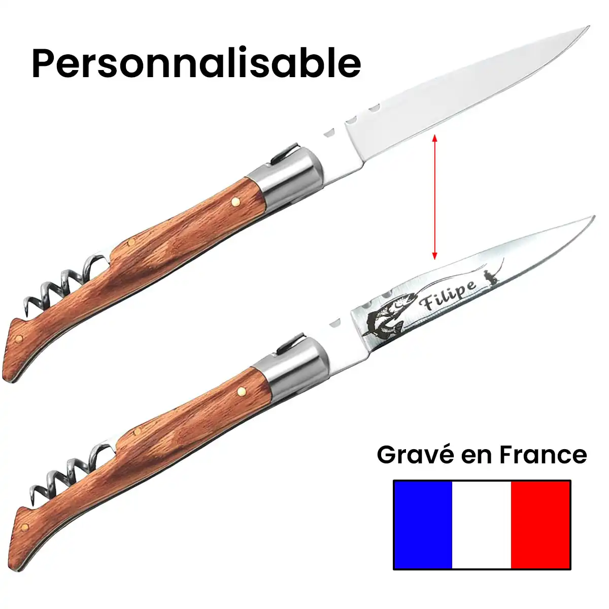 Tire-Bouchon Limonadier Personnalisable – 3 En 1 Avec Couteau Acier